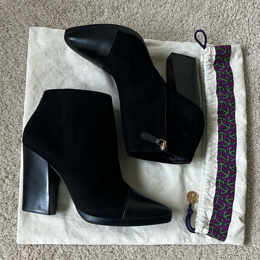 Tory Burch Suede Ankle Boots Booties